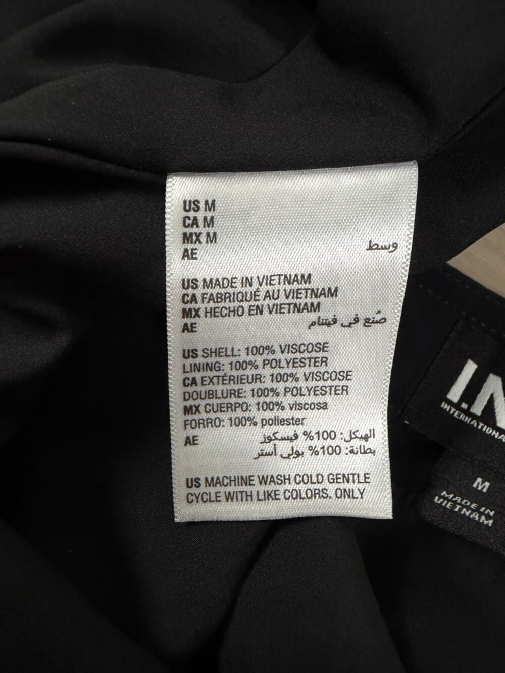 INC Ethereal Ruffle Handkerchief Hem Skirt Womens Black Medium NWT - Picture 5 of 6
